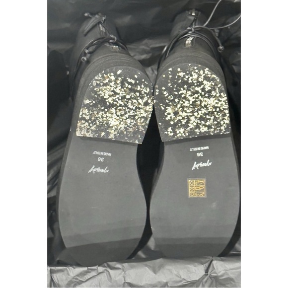 MARSELL PARRUCCA NABUCK LEATHER ZIPPED COMBAT BOOTS BOOTIES BLACK SIZE 6 NEW - Picture 14 of 16